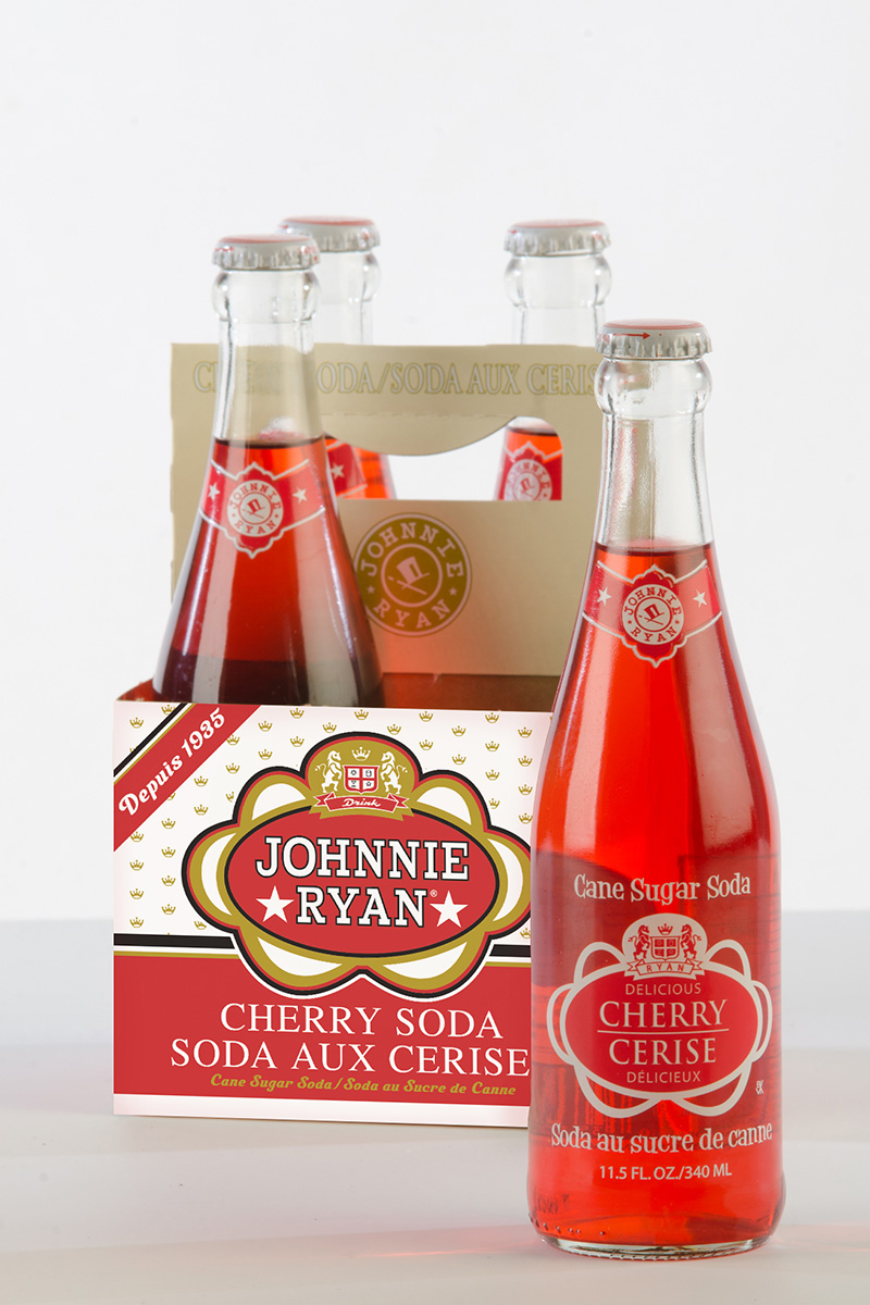 Cherry cane sugar soda from Johnnie Ryan beverages in Niagara Falls, NY.