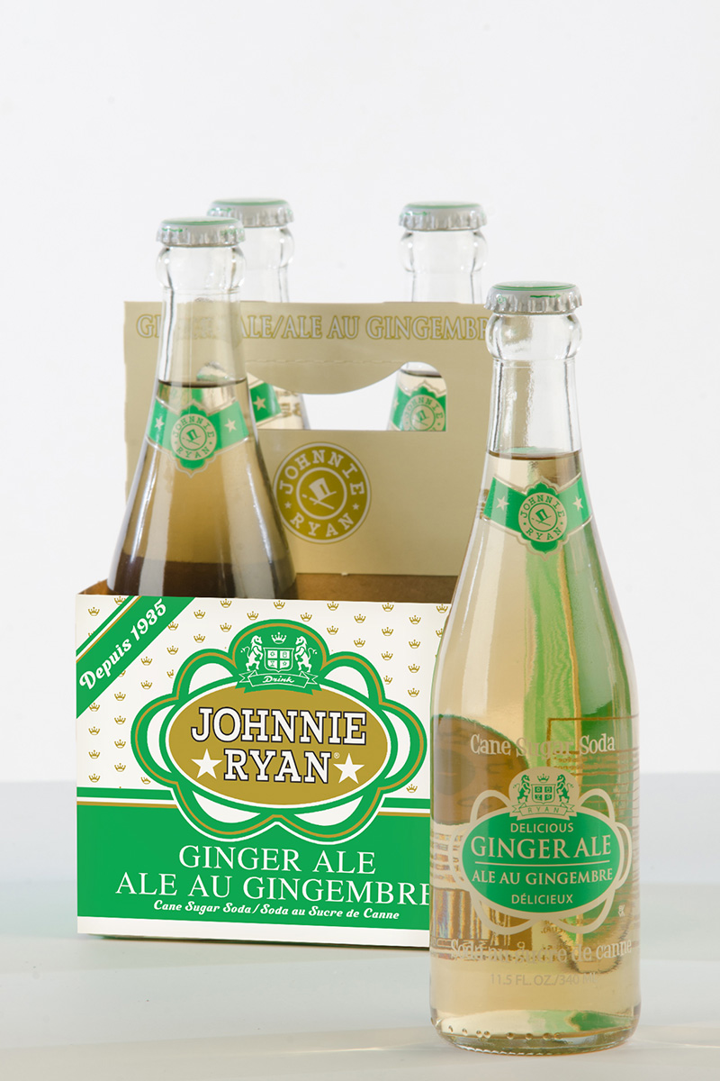 Ginger Ale cane sugar soda from Johnnie Ryan beverages in Niagara Falls, NY.